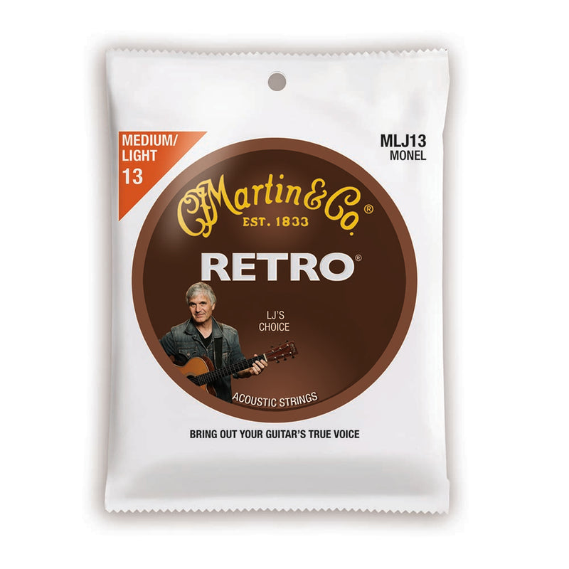 Martin Lj's Choice Retro Monel .013-.056 Medium/Light Acoustic Strings