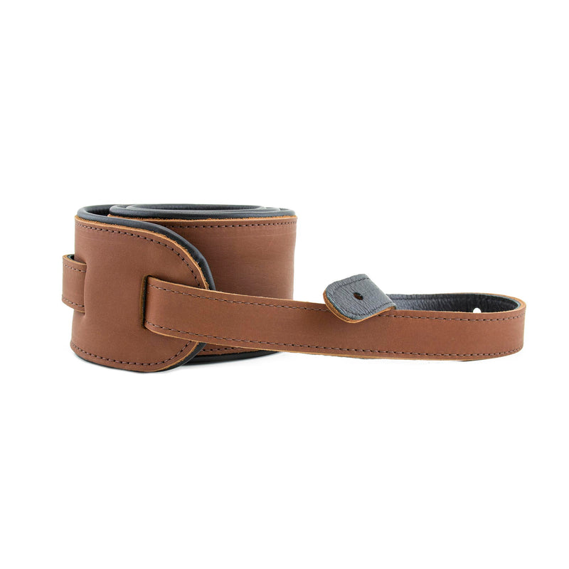 Martin Rolled Glove Leather Guitar Strap - Brown