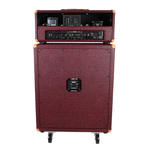 Mesa Boogie Custom TC50 Head And 2x12 Vert Cab - Vintage Bordeaux Bronco