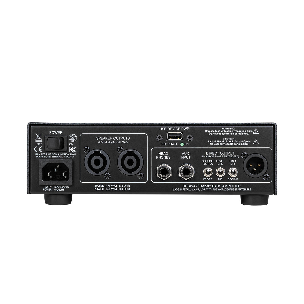 Mesa Boogie Subway D-350 Class D Bass Amplifier Head