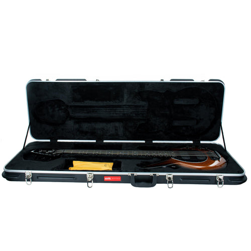 Ernie Ball Music Man Bongo 4 HH Fretboard, Black Gloss Neck, Harvest Orange