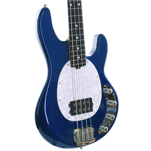 Ernie Ball Music Man StingRay Special Bass Ebony, Tectonic Blue Sparkle