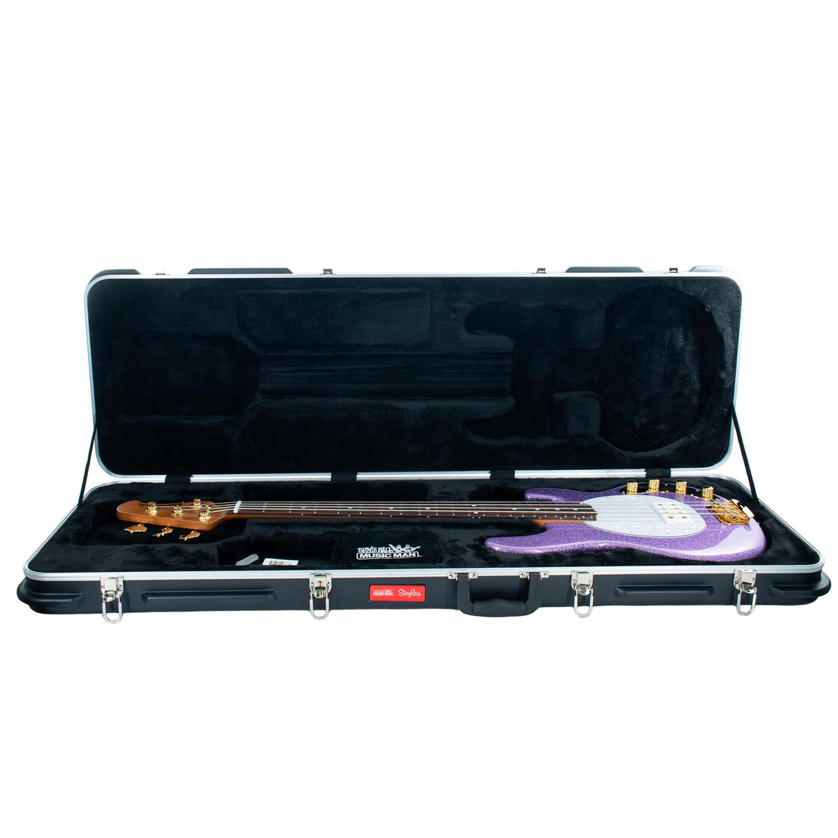 Music Man StingRay Special Roasted Maple Neck. Amethyst Sparkle