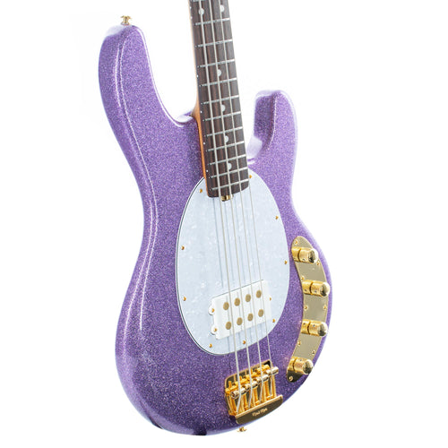 Music Man StingRay Special Roasted Maple Neck. Amethyst Sparkle