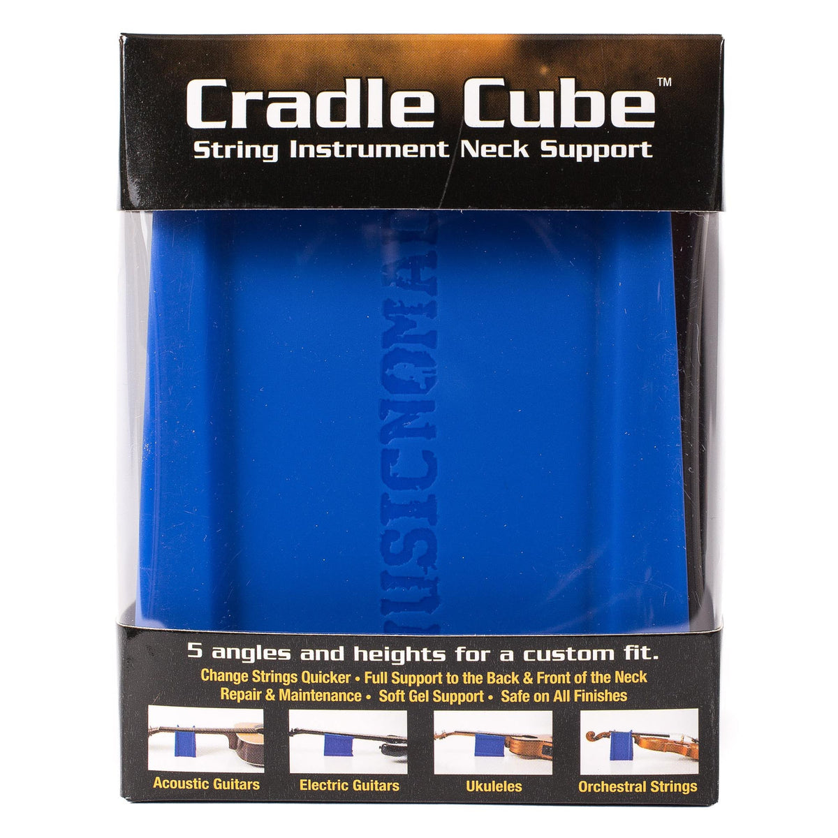 MusicNomad Cradle Cube - Neck Support For All Stringed Instruments