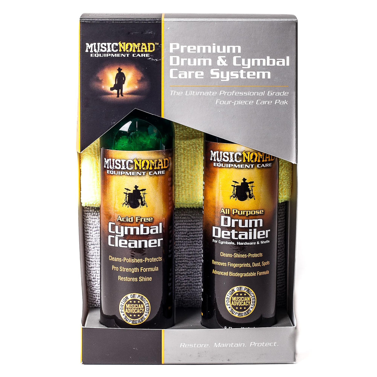 MusicNomad Premium Drum & Cymbal Care System