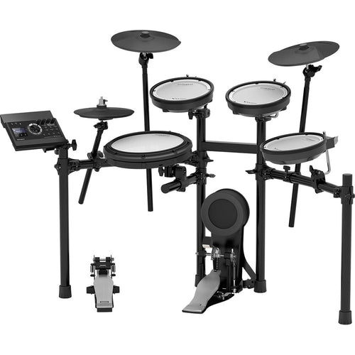 Roland 5 Piece V-Compact Series Electronic Kit With Mesh Heads, 3 Cymbal