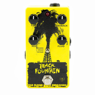 Old Blood Noise Black Fountain Delay V2 - Yellow & Black