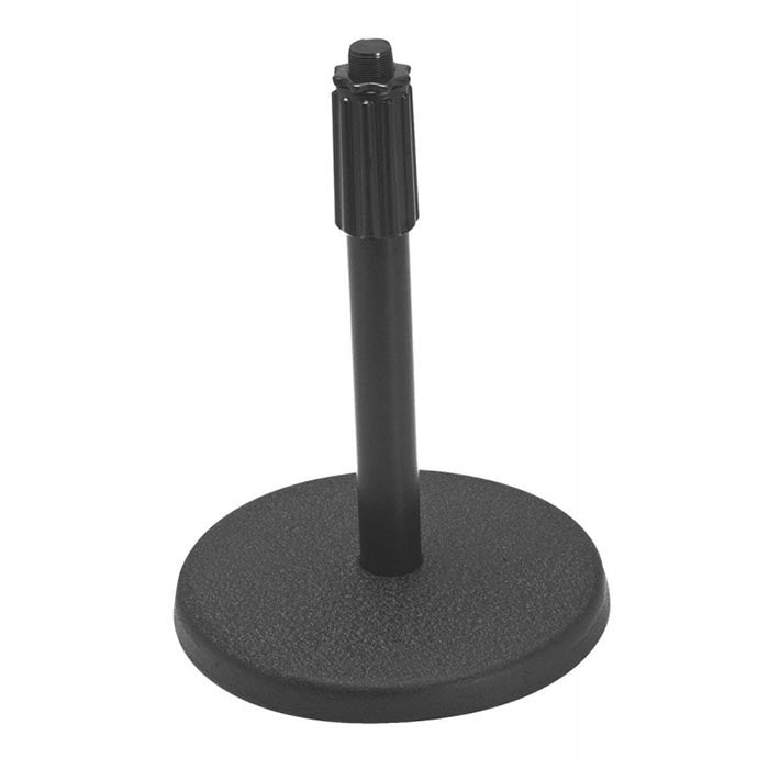 On Stage Adjustable Height Desktop Mic Stand - Black