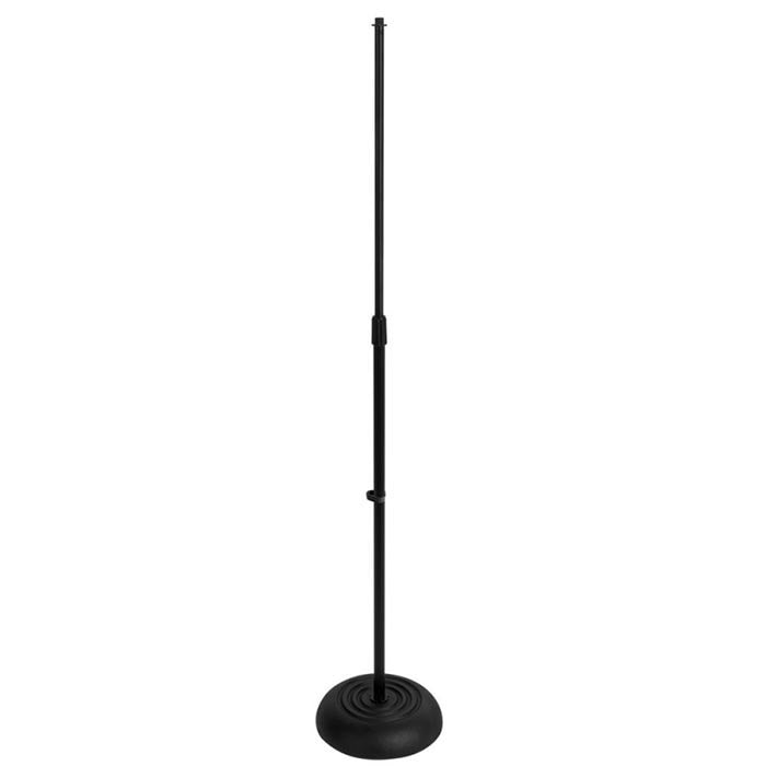On Stage Round Base Mic Stand Straight