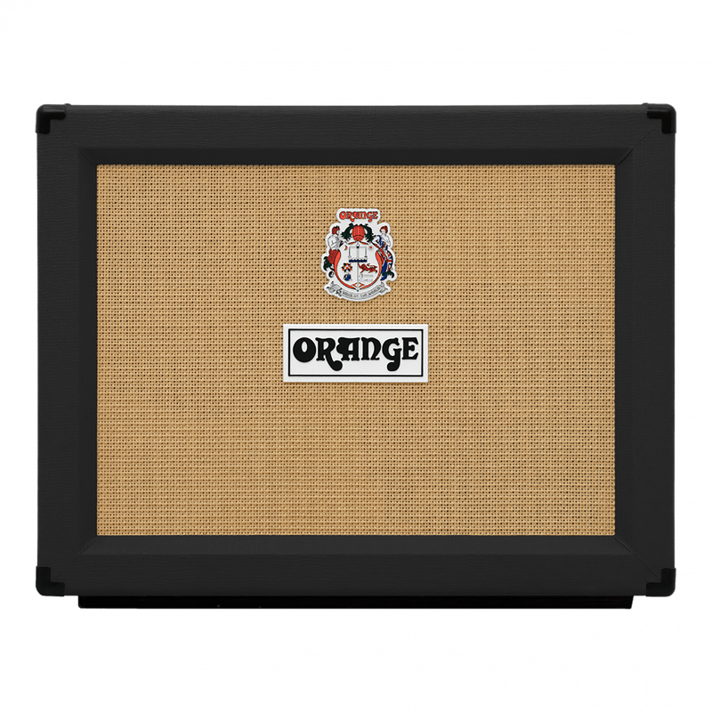 Orange 120 Watt 2x12" Open Back Speaker Cabinet Black Tolex