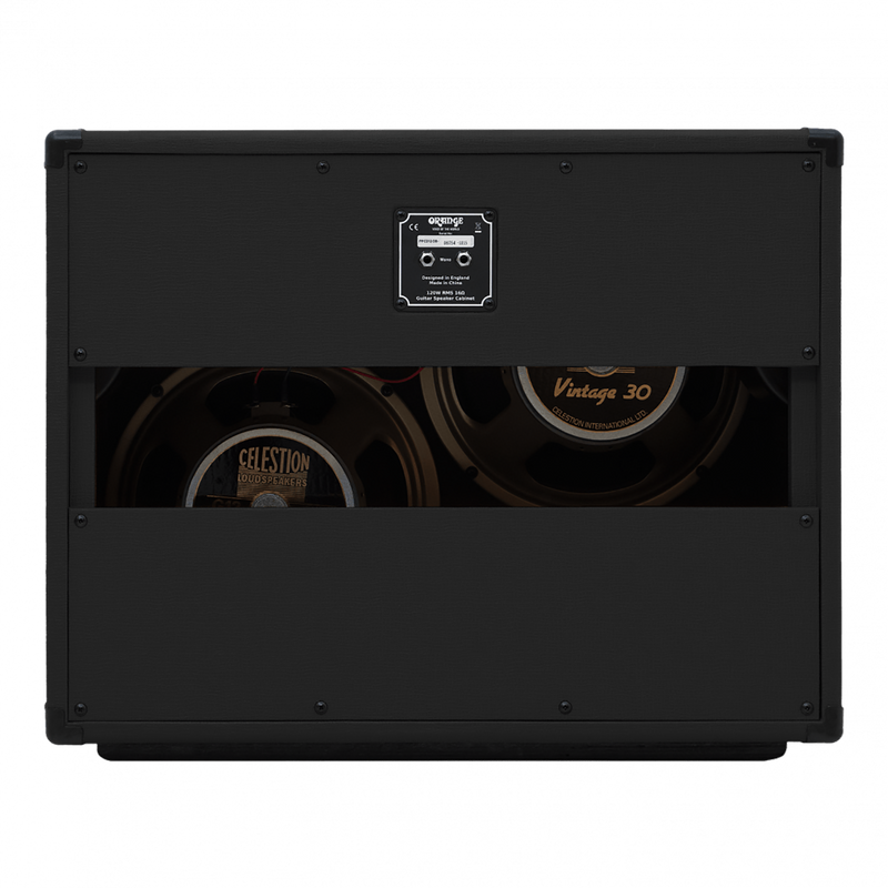 Orange 120 Watt 2x12" Open Back Speaker Cabinet Black Tolex