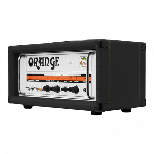 Orange TH30 30/15/7 Watt 2 Channel Tube Head, Black