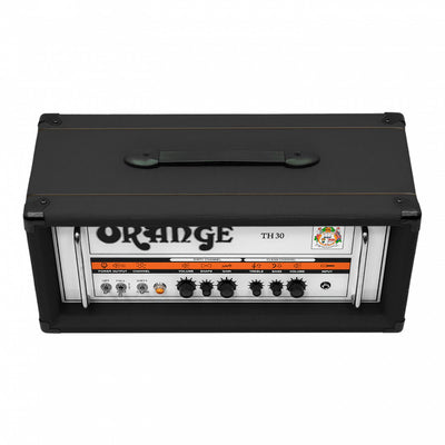 Orange TH30 30/15/7 Watt 2 Channel Tube Head, Black