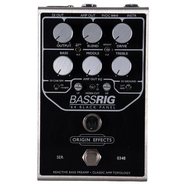 Origin Effects BassRig '64 Black Panel Bass Preamp Pedal