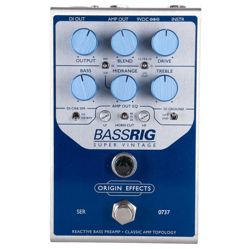 bass preamp pedal Origin Effects BassRig Super Vintage Bass Preamp Pedal