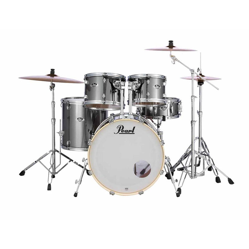 Pearl 5 Piece EXX Export Shell Pack - With Hardware - Smokey Chrome