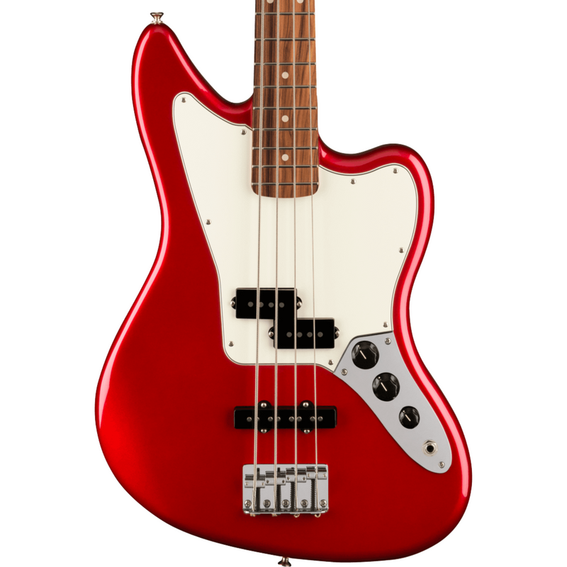 Fender Player Jaguar Bass Guitar, Pau Ferro, Candy Apple Red