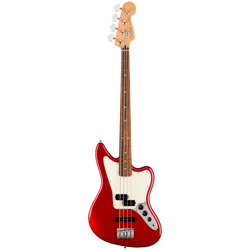 Fender Player Jaguar Bass Guitar, Pau Ferro, Candy Apple Red