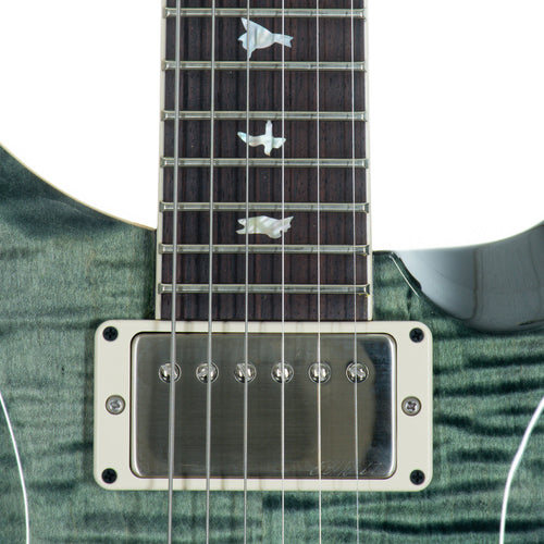 PRS McCarty 594 Hollowbody II Custom Color Electric Guitar, Trampas Green With Black Sides