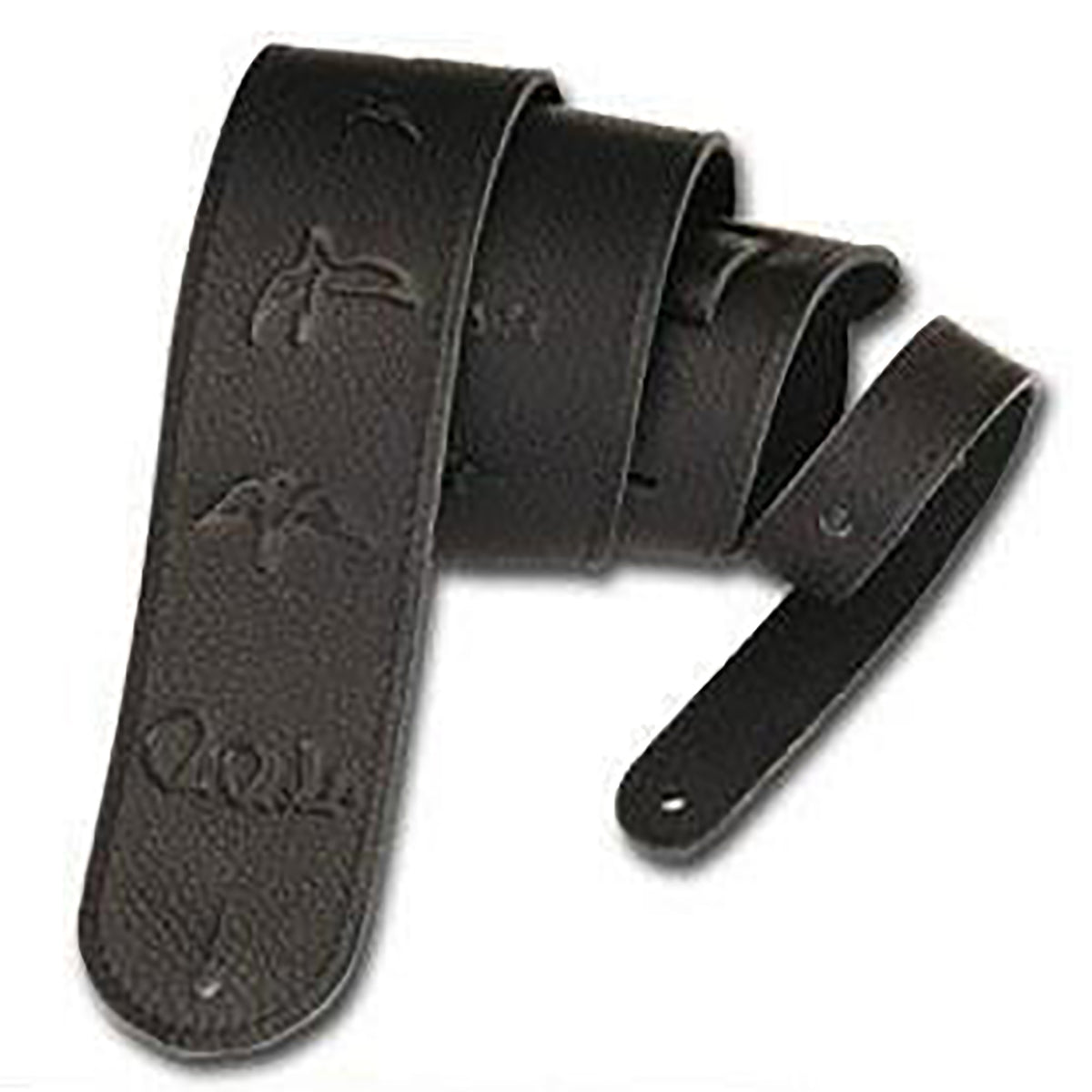 PRS Leather Birds Guitar Strap, Black
