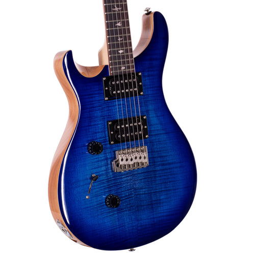 PRS SE Lefty Custom 24 Electric Guitar, Faded Blue Burst