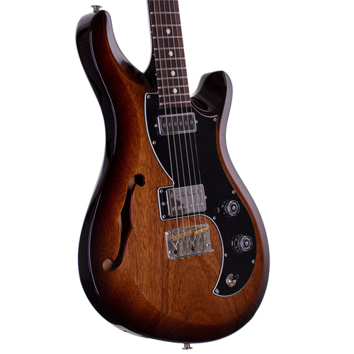 PRS S2 Vela Semi-Hollow Electric Guitar, McCarty Tobacco Sunburst