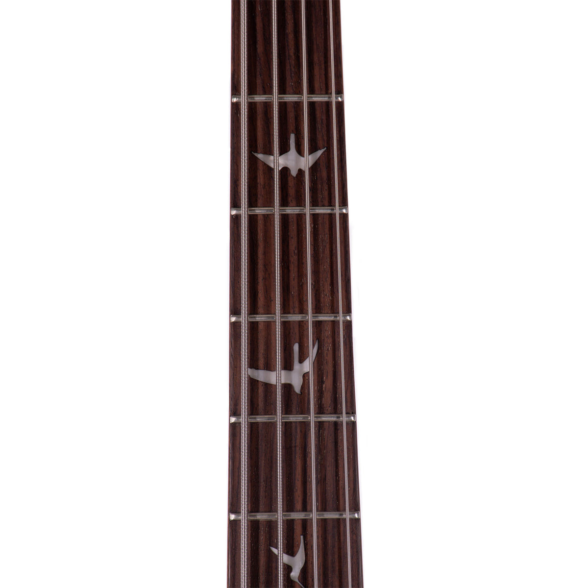 PRS SE Kingfisher Bass Guitar, Maple Veneer Faded Blue Wrap Around Burst