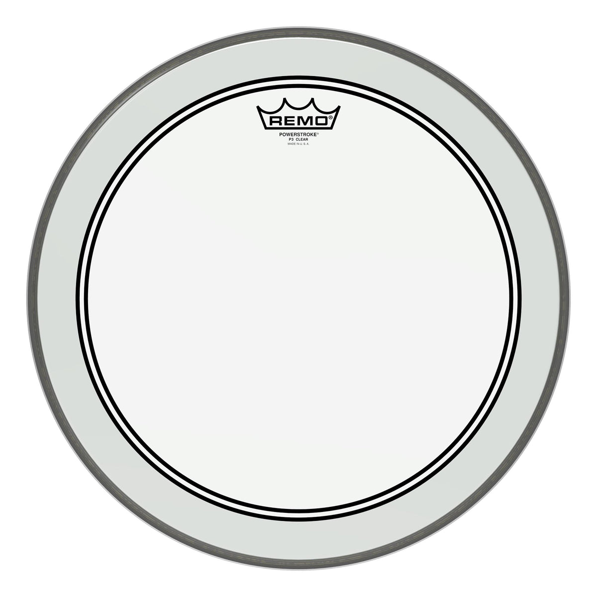 Remo 16" Powerstroke 3 Clear Bass Head With 2.5" Impact Pad