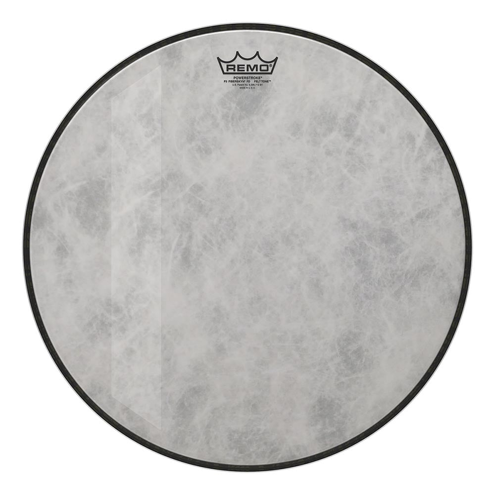 Remo 18" Powerstroke 3 Fiberskyn Diplomat Felt Tone Bass Drum Head