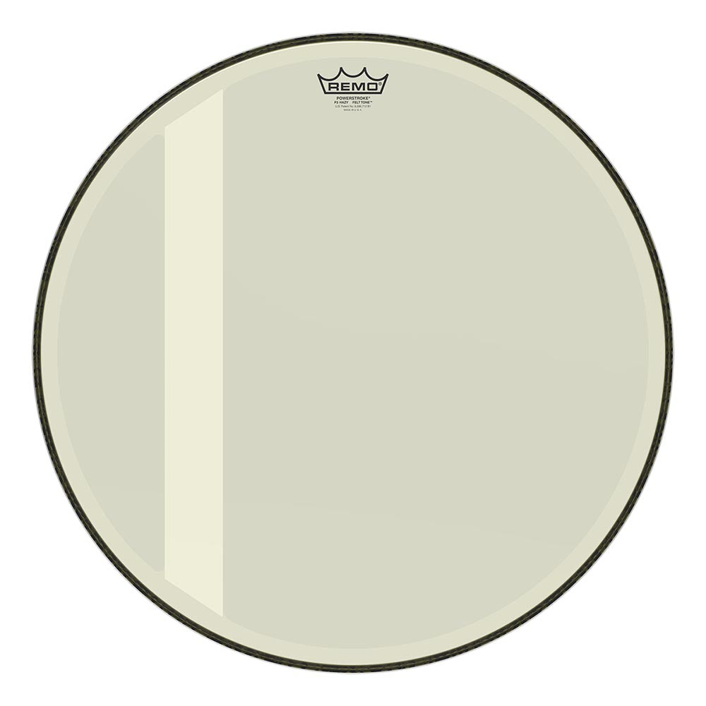 Remo 22" Powerstroke 3 Felt Tone Bass Drum Head - Hazy