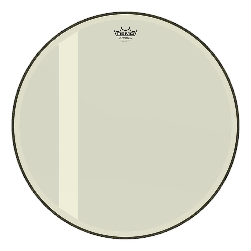 Remo 24" Powerstroke 3 Felt Tone Bass Drum Head - Hazy