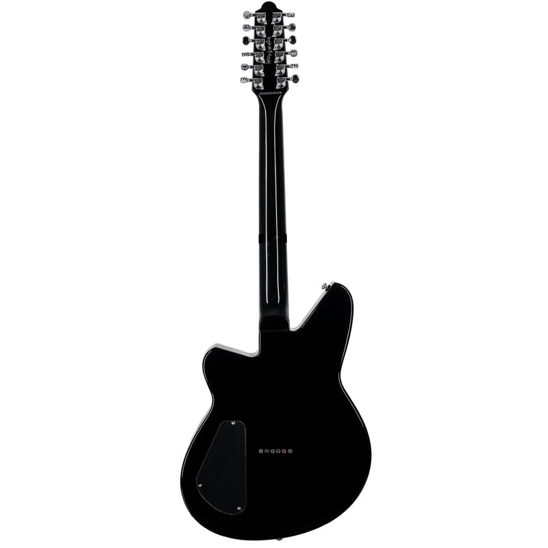 Reverend Airwave 12-String Electric Guitar, Rosewood, Midnight Black