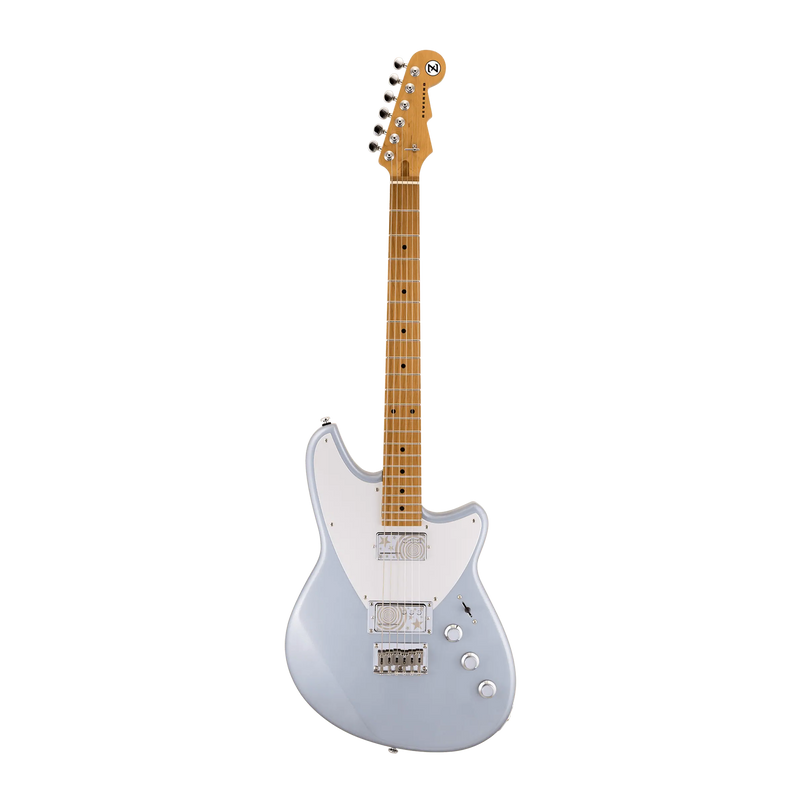 Reverend Billy Corgan Signature Z-One Electric Guitar, Roasted Maple Neck, Metallic Silver Freeze
