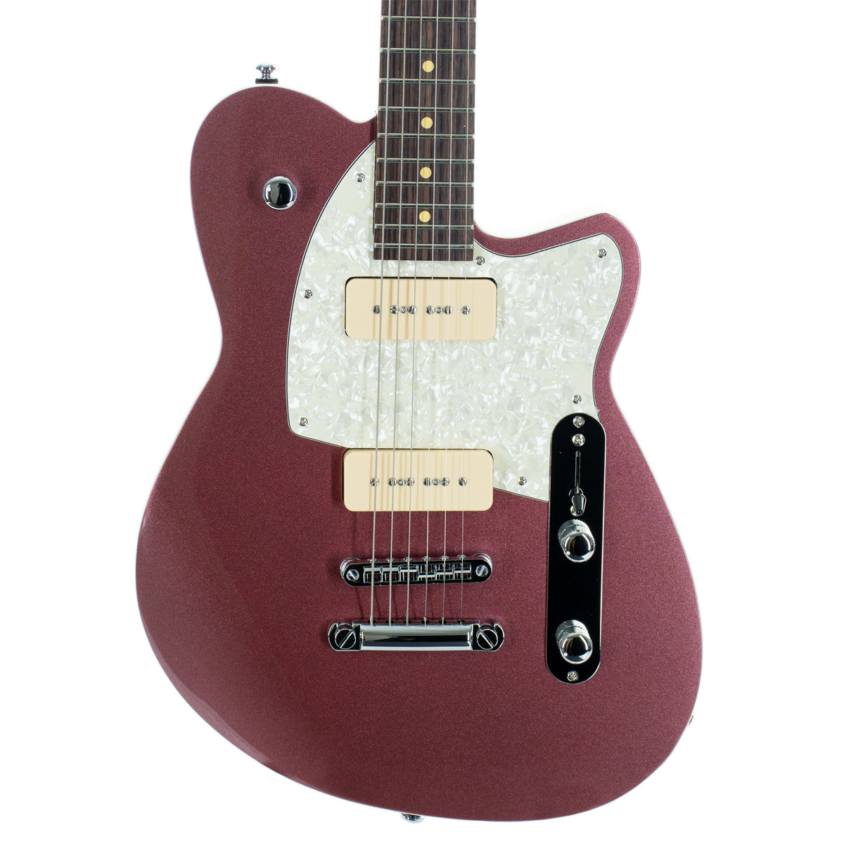Reverend Charger 290 Electric Guitar, Roasted Maple Neck, Rosewood, Mulberry Mist