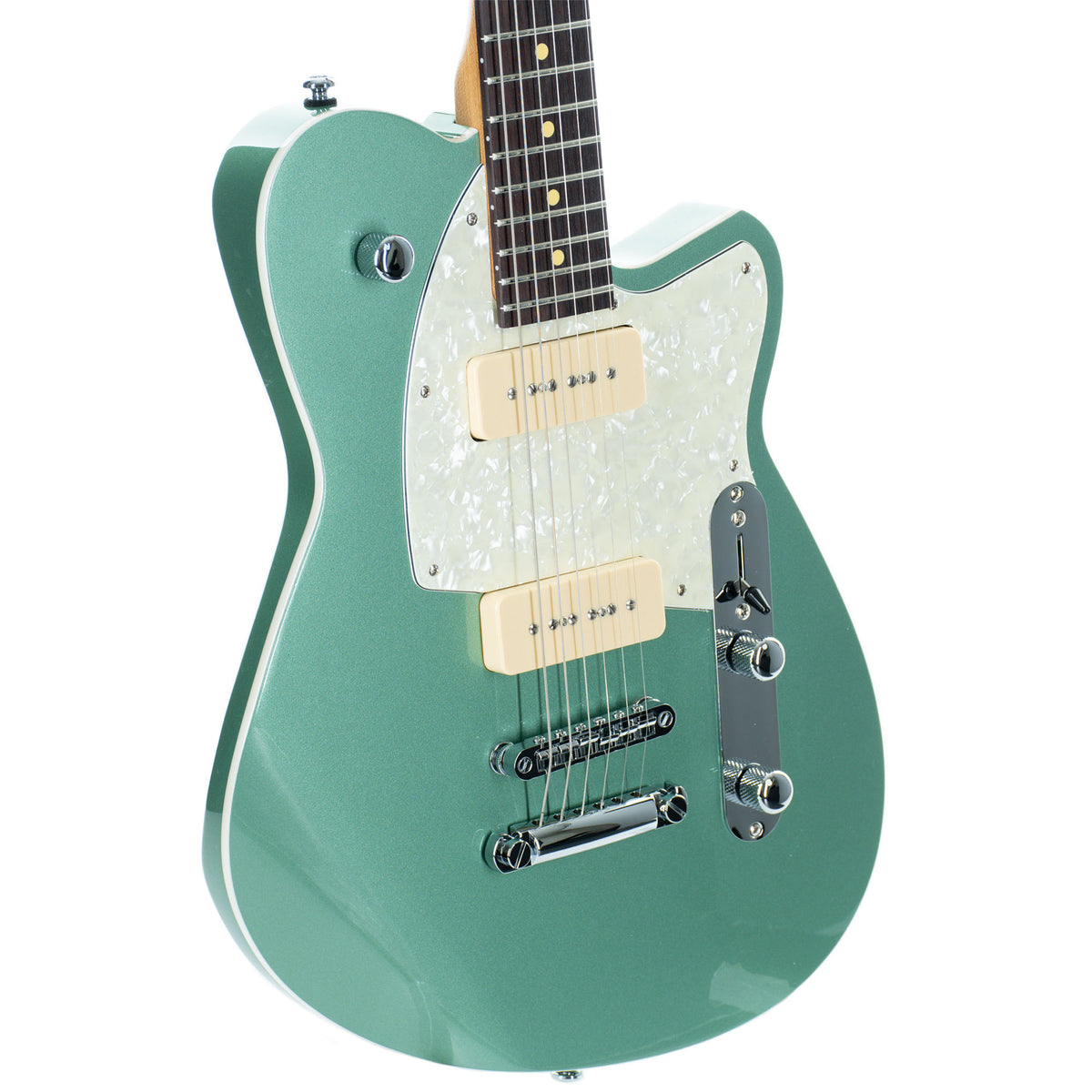 Reverend Charger 290 Electric Guitar Rosewood, Metallic Alpine