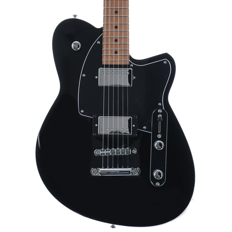 Reverend Charger HB Roasted Maple Neck, Midnight Black