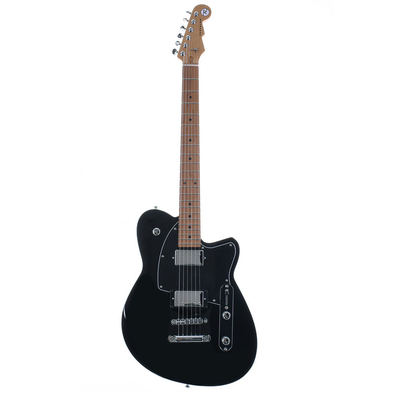 Reverend Charger HB Roasted Maple Neck, Midnight Black