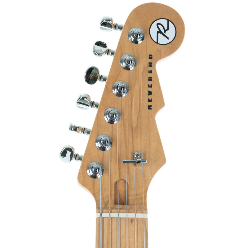 Reverend Club King 290 Electric Guitar with Bigsby, Roasted Maple, Deep Sea Blue