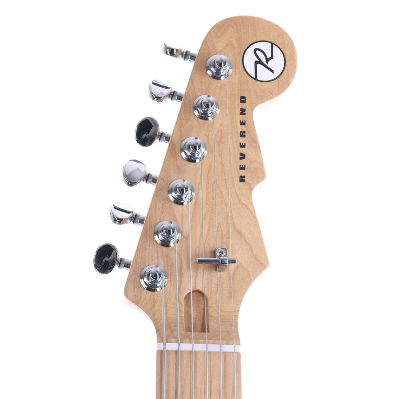 Reverend Crosscut W With Wilkinson Tremolo Roasted Maple Neck, Midnight Black