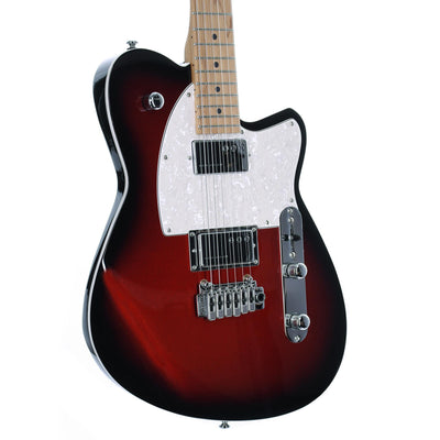 Reverend Crosscut W With Wilkinson Tremolo Roasted Maple Neck, Red Burst