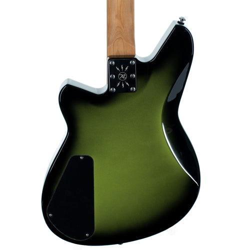 Reverend Descent RA Baritone Electric Guitar, Roasted Maple Neck, Avocado Burst