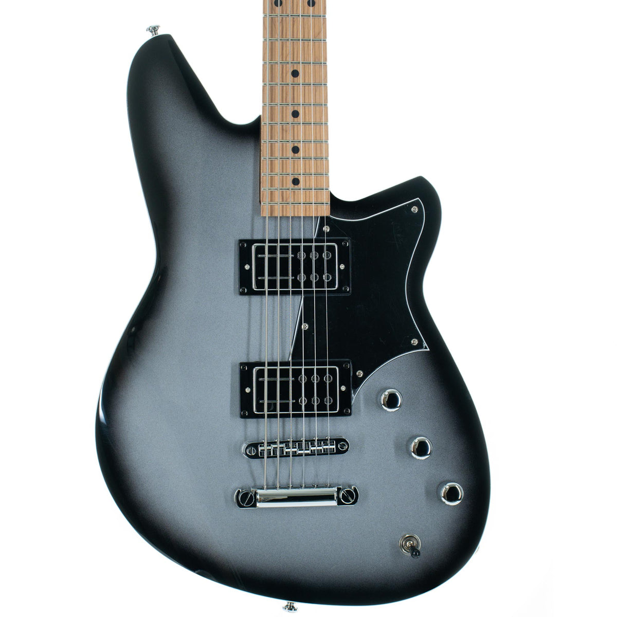 Reverend Descent RA Baritone Roasted Maple Neck, Silver Burst