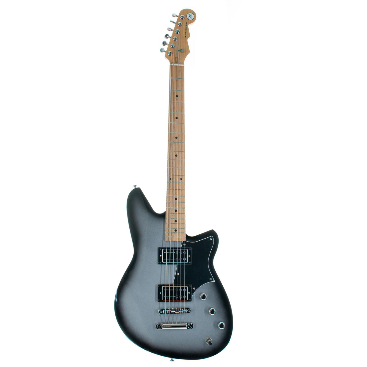 Reverend Descent RA Baritone Roasted Maple Neck, Silver Burst