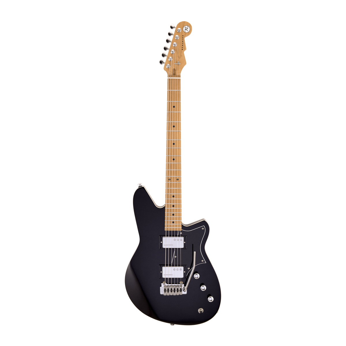 Reverend Descent W Baritone With Wilkinson Tremolo Roasted Maple Neck, Midnight Black