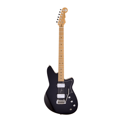 Reverend Descent W Baritone With Wilkinson Tremolo Roasted Maple Neck, Midnight Black