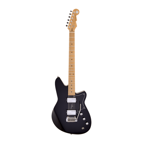 Reverend Descent W Baritone With Wilkinson Tremolo Roasted Maple Neck, Midnight Black