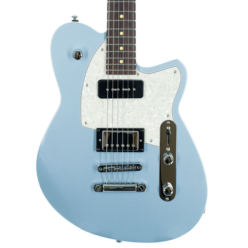 Reverend Double Agent OG Electric Guitar, Rosewood, Metallic Silver Freeze