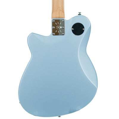 Reverend Double Agent OG Electric Guitar, Rosewood, Metallic Silver Freeze