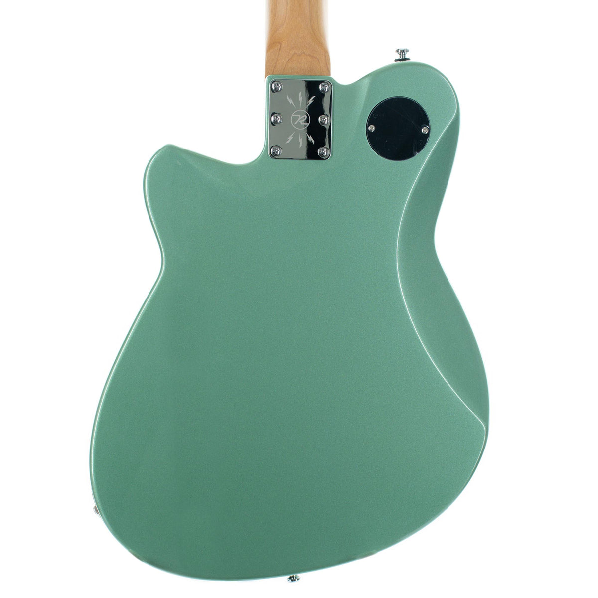 Reverend Double Agent OG Electric Guitar, Roasted Maple Neck, Metallic Alpine